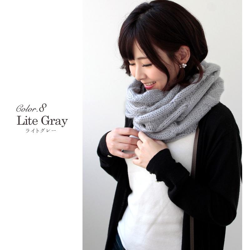 ニット スヌード レディース メンズ キッズ 秋 冬 用 ローゲージニット