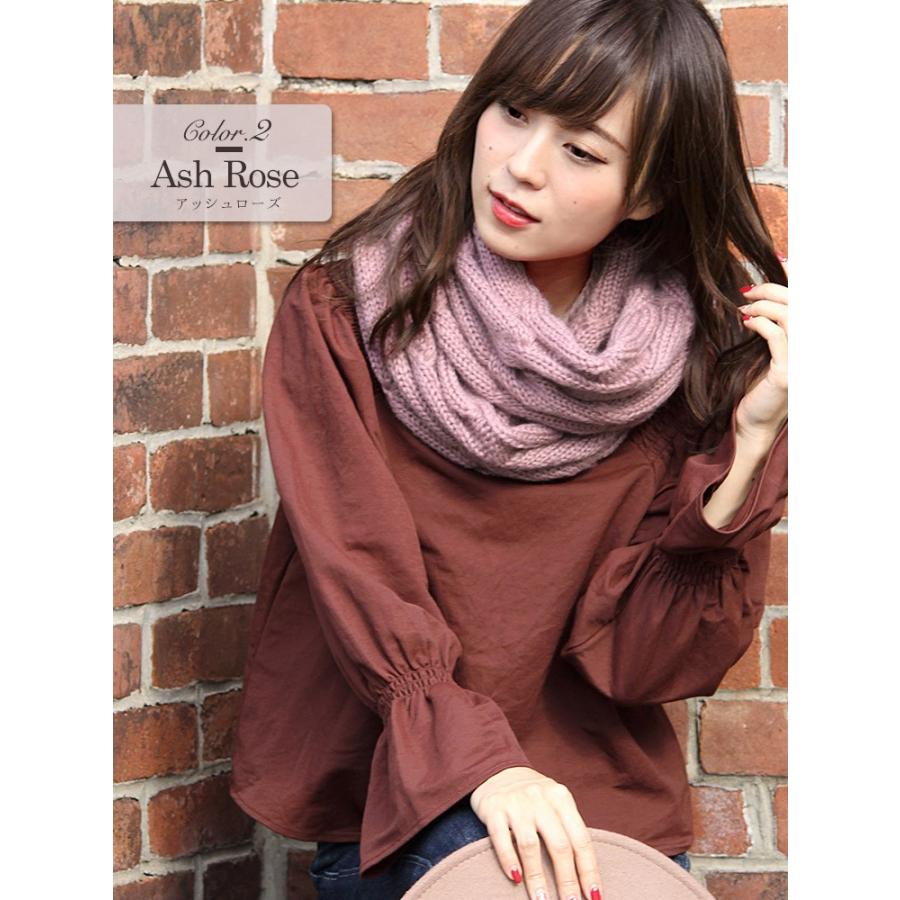 ニット スヌード レディース メンズ キッズ 秋 冬 用 ローゲージニット