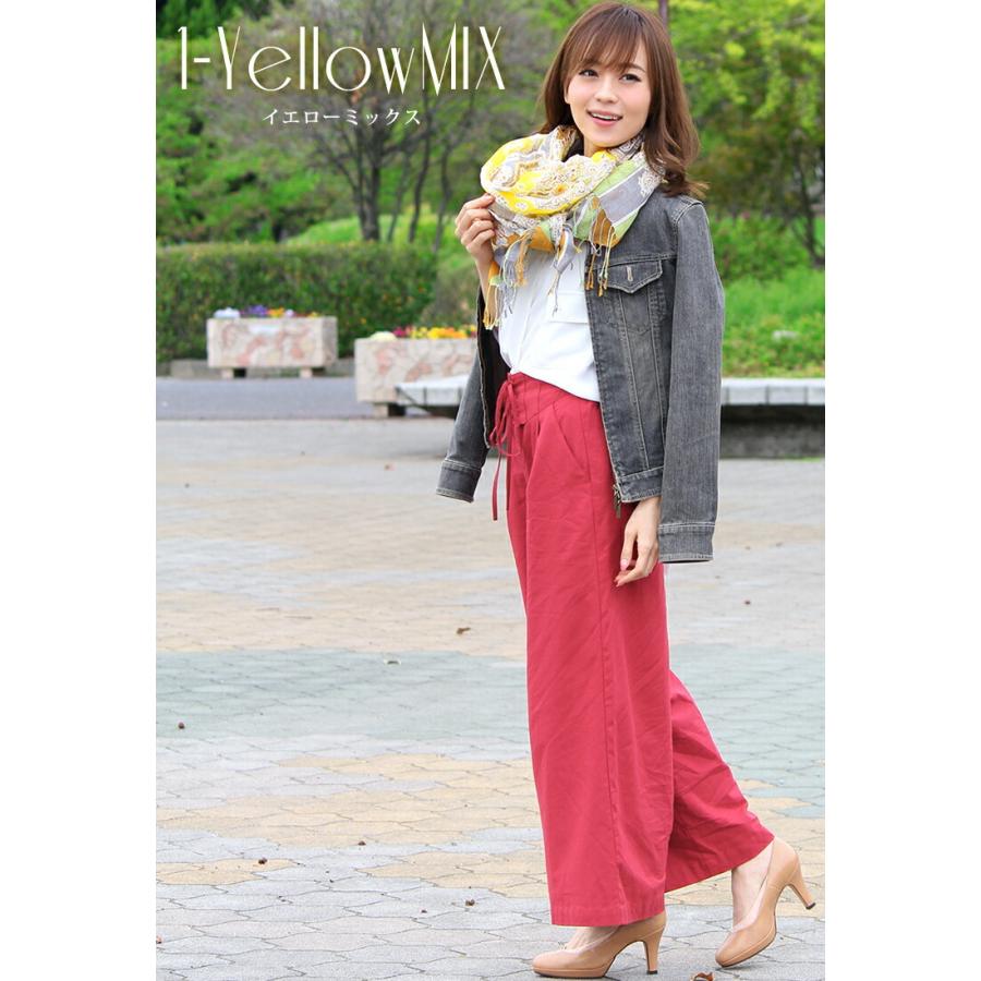 大判 ストール レディース 春 夏 秋 用 リネン 麻 混 ペイズリー 柄 全