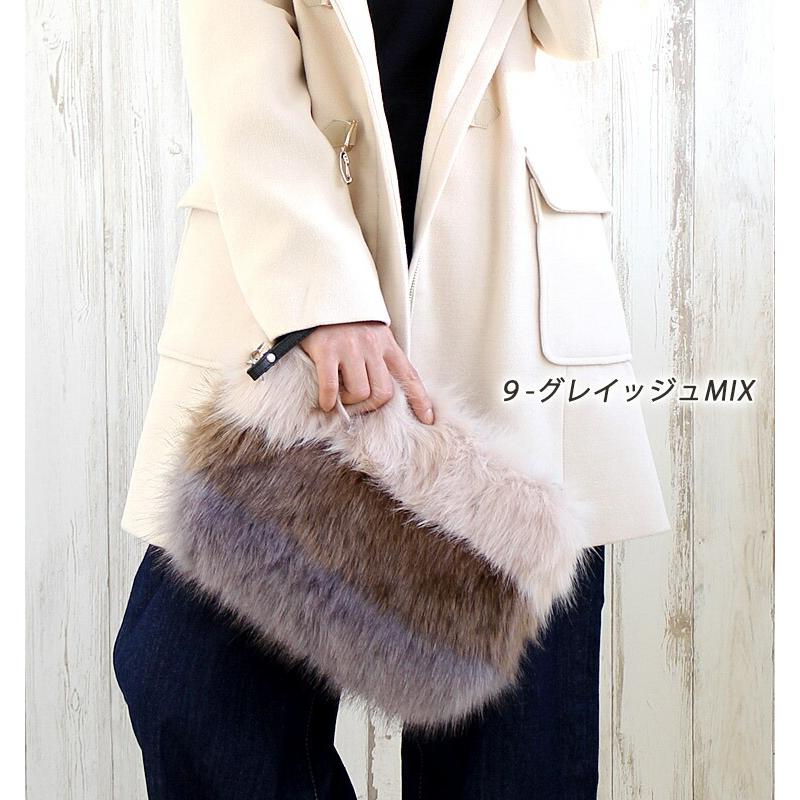 ファー バッグ レディース メンズ クラッチバッグ 斜めがけ 秋 冬
