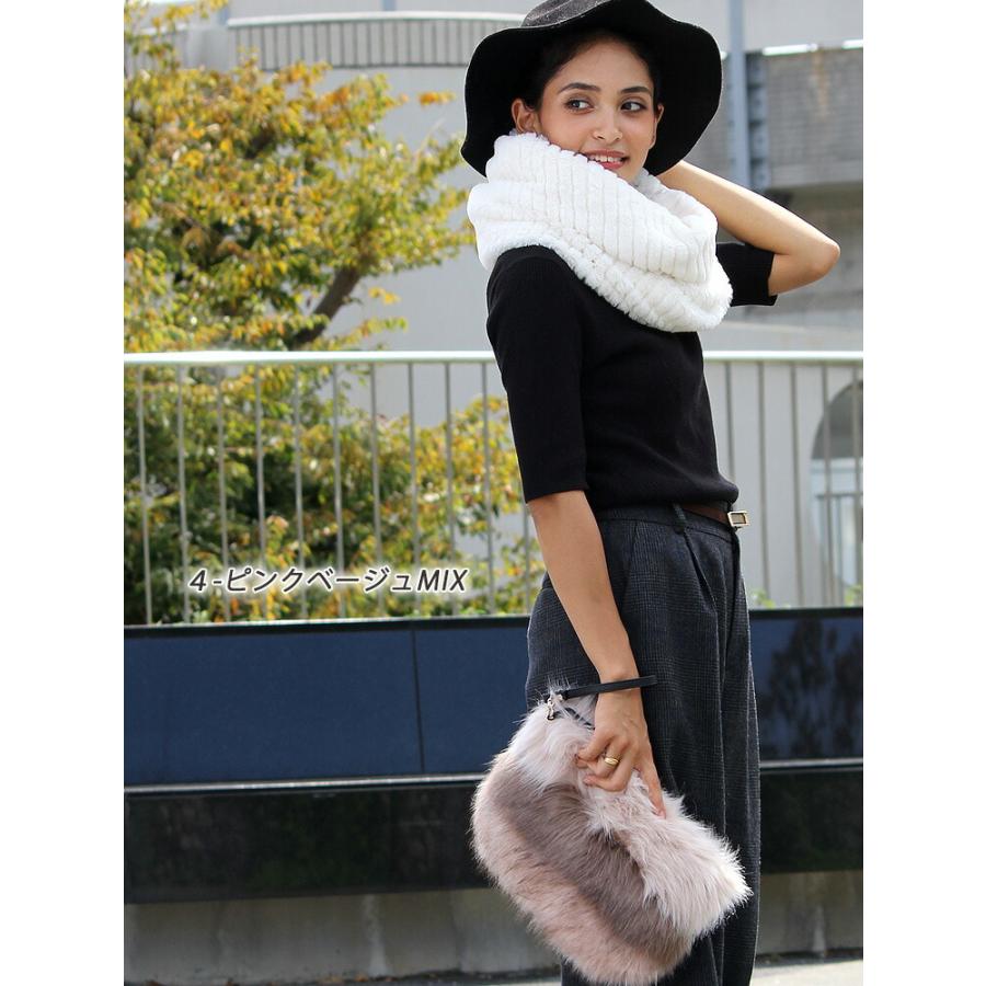 ファー バッグ レディース メンズ クラッチバッグ 斜めがけ 秋 冬