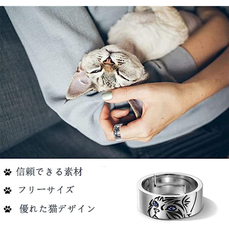 激安/新作激安/新作dihao リング メンズ 指輪 猫指輪 フリーサイズ アクセサリー かっこいい シンプル かわいい ねこ人気 オシャレ 調整可能  男女兼用 メンズアクセサリー