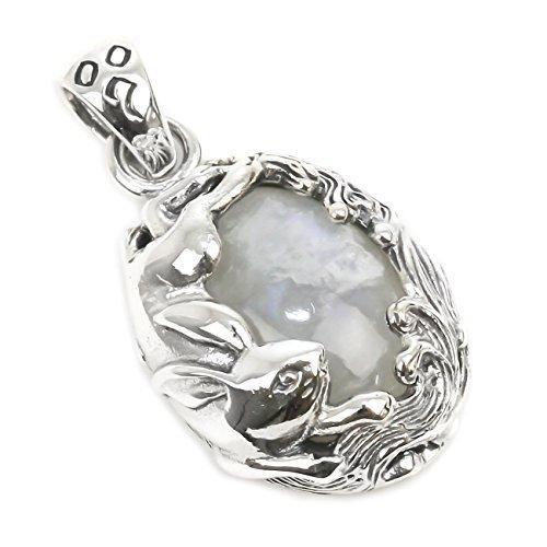 公式の ジナブリング Jina Bring ハード ペンダント シルバー925 ムーンストーン 月に宿る うさぎ 兎 ペンダント メンズ 代引き手数料無料 Azerbaijanfoundation Az