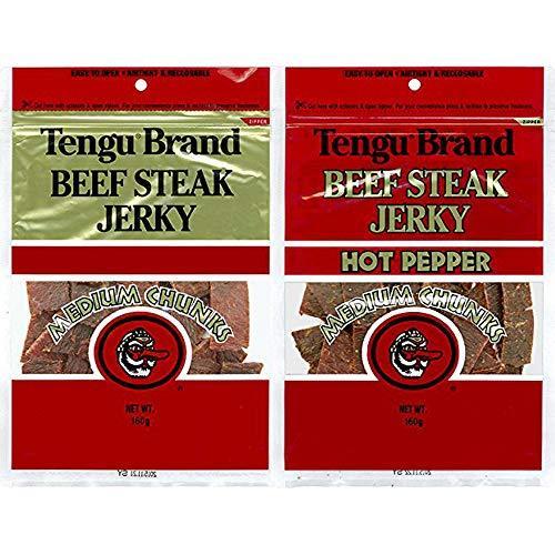 国際ブランド テング ビーフジャーキー ミディアムチャンク レギュラー ホット 組合せ 160g 2 おつまみ 天狗 50 Off Turningheadskennel Com