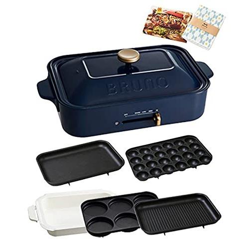 本体 コンパクトホットプレート セラミックコート鍋 平面 家電 プレート5種 ブルーノ Bruno ブルーノ たこ焼き 平面 グリル マルチ