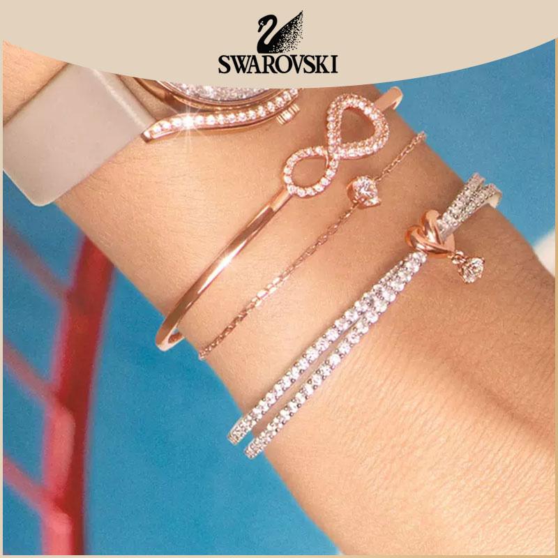 SWAROVSKI スワロフスキー ブレスレット INFINITY バングル :shiluohassd841:LaLaショップ - 通販 -  Yahoo!ショッピング