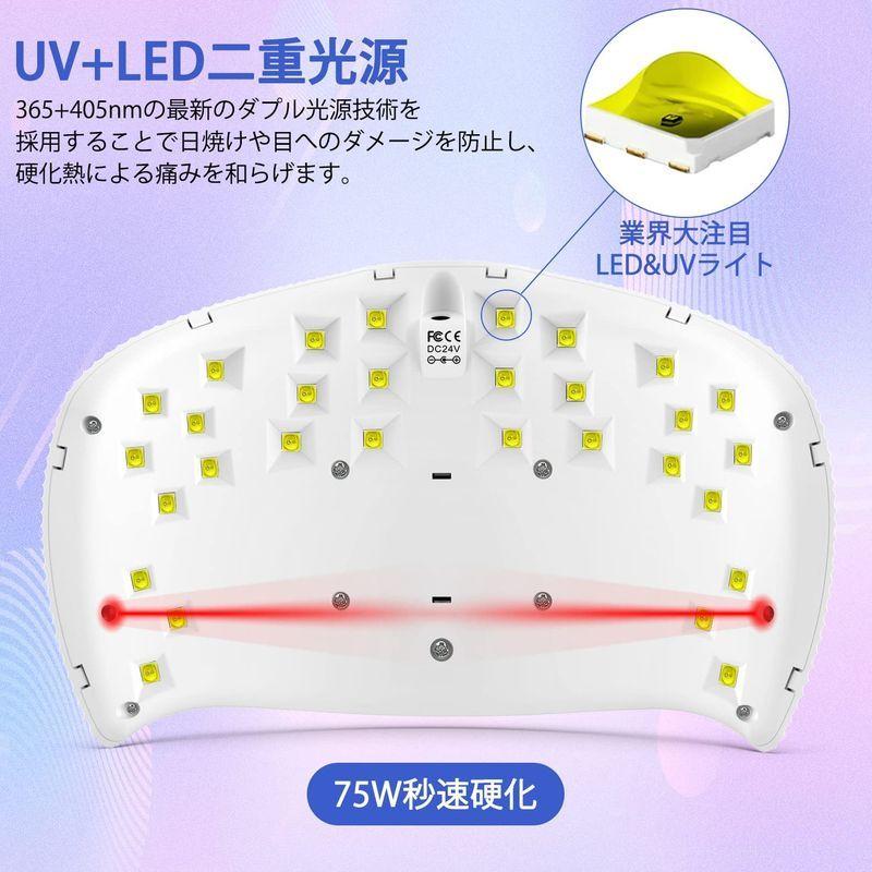 65 Off 送料無料 ジェルネイル Nailgirls Led Uv ネイルライト 75w ジェルネイル用ライト Uvライト レジン用 硬化 ライト プロ用 人気 業界注目低 Ism Com Ge