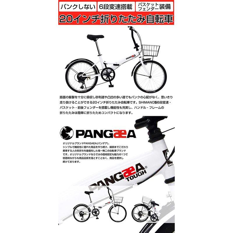PANGAEA(パンゲア) パンクしない折りたたみ自転車 タフ ブラック
