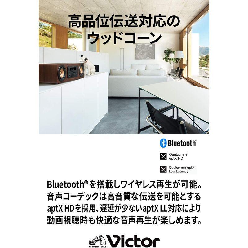 【訳あり品】 Victor EX-D6 ウッドコーンシリーズ 一体型オールインワンシステム ハイレゾ音源再生 Bluetooth対応 【QGW7172159692】(25541円)