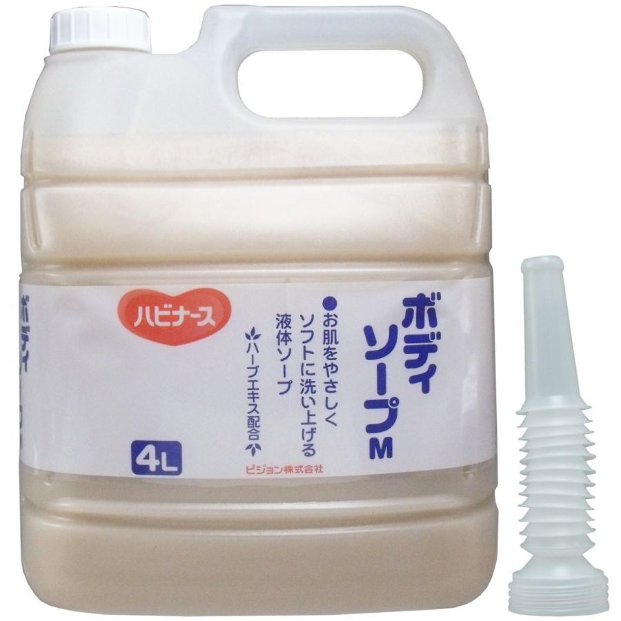 介護用 シャンプー ソープ 清拭料 ハビナース ボディソープM 業務用 4L