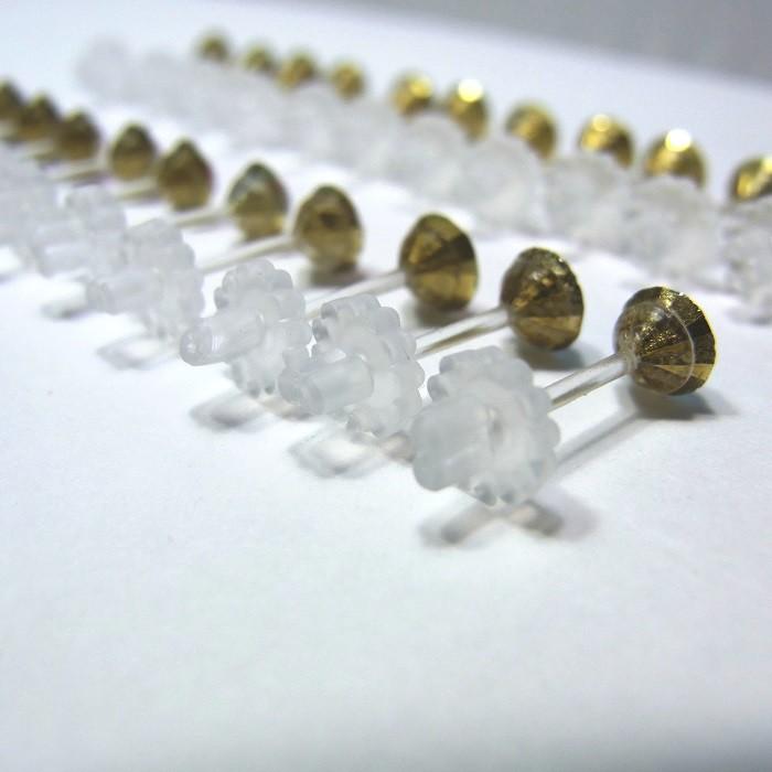 ピアス 4mm 樹脂製 アクリルストーンピアス 13カラー ANGEL FACTORY 