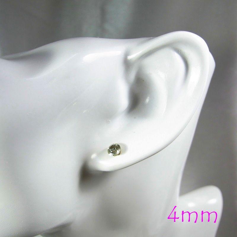 ピアス 4mm 樹脂製 アクリルストーンピアス 13カラー ANGEL FACTORY 