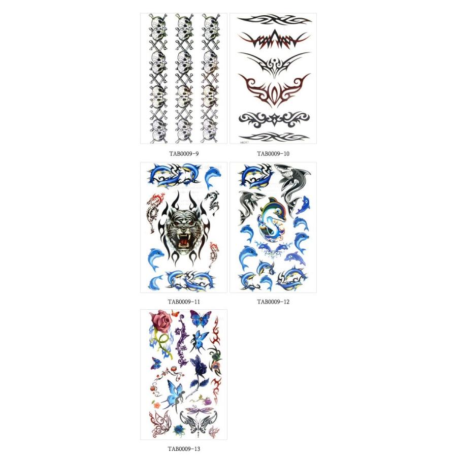 大判タトゥーシール 13種類 龍 ドクロ トライバル トラ イルカ柄 Tattoo Seal Tab0008q ララレディー 通販 Yahoo ショッピング