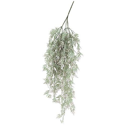 665円 高級ブランド Asca 造花 ティーリーフハンギングブッシュ グリーンピンク 全長90cm 葉径1 2 5cm A 051p