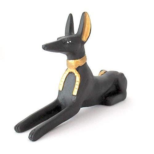 結婚祝い 古代エジプトのアヌビス神 犬 Mサイズ Anubis 座るアヌビス神の彫像 Cisama Sc Gov Br