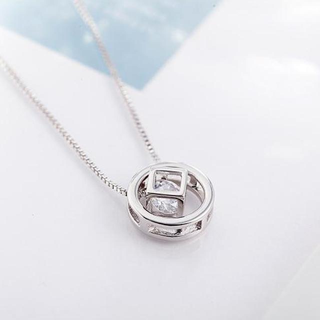ネックレス レディース キューブ リング 0.3ct CZダイヤモンド AAAA キュービック ジルコニア シルバー925 プラチナ コーティング仕上げ アレルギー対応 |  | 02