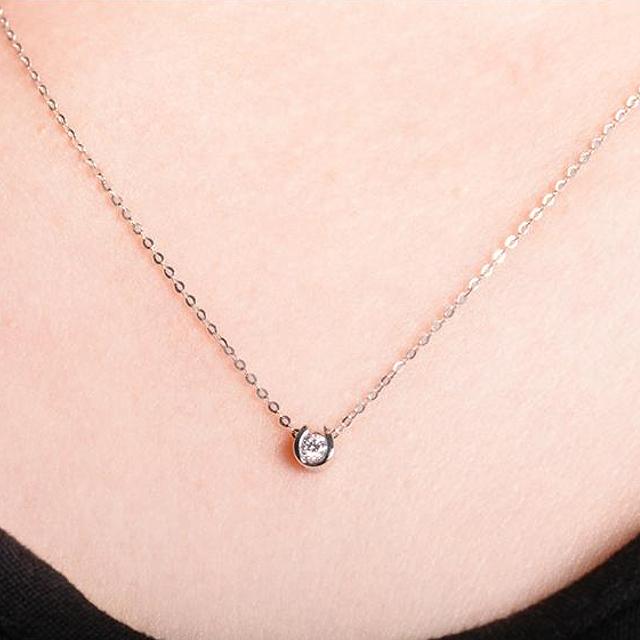 ネックレス レディース 馬蹄 ホースシュー 一粒石 1ct CZダイヤモンド AAAA ジルコニア シルバー925 プラチナ コーティング仕上げ アレルギー対応 30代 40代 |  | 06
