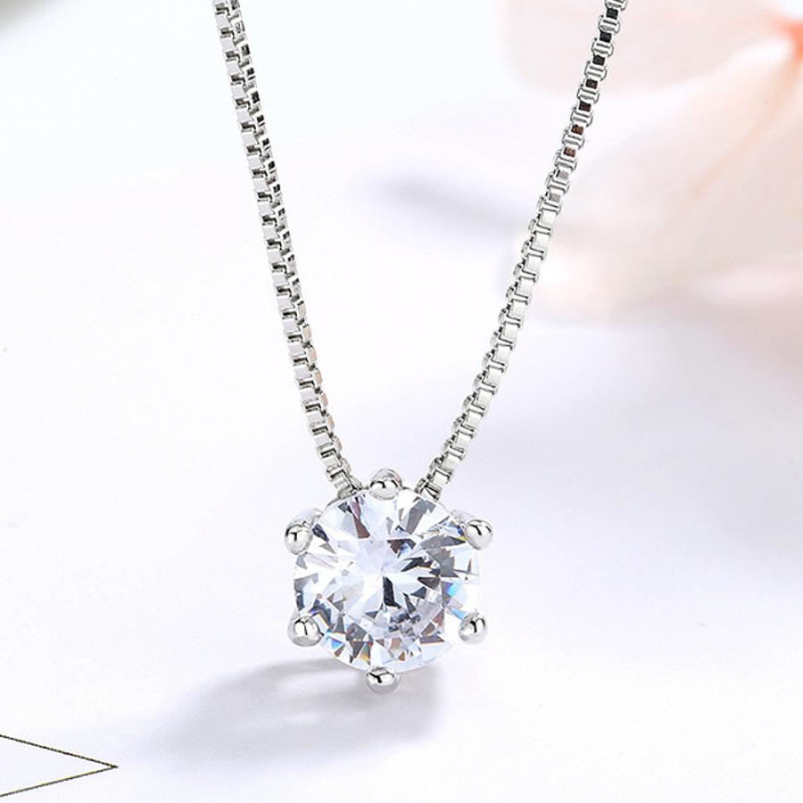 ネックレス ピアス セット レディース 一粒石 ワンストーン CZダイヤモンド AAAA ジルコニア 大粒 シルバー925 プラチナ コーティング仕上げ アレルギー対応 |  | 03
