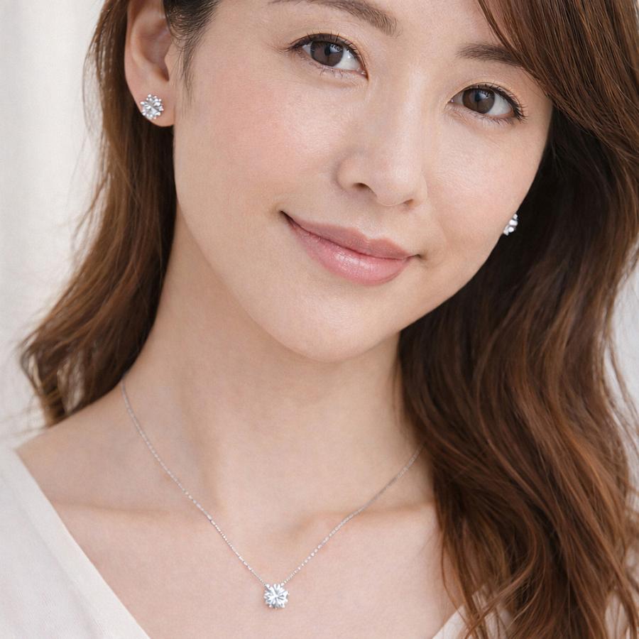 ネックレス ピアス セット レディース 一粒石 ワンストーン CZダイヤモンド AAAA ジルコニア 大粒 シルバー925 プラチナ コーティング仕上げ アレルギー対応 |  | 09