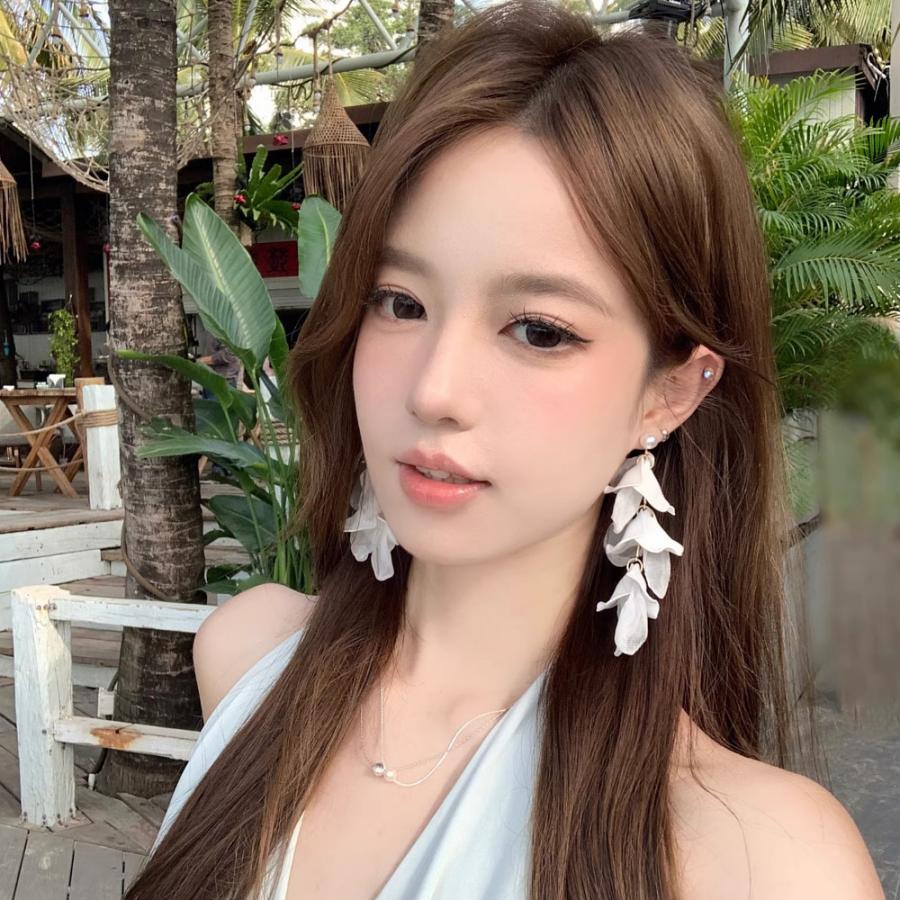 ピアス レディース ハワイアン キエレ ティアレ ガーデニア 花 フラワー 真珠 パール ホワイト ブルー ピンク 夏 サマー シルバー925 ロジウムコーティング |  | 08