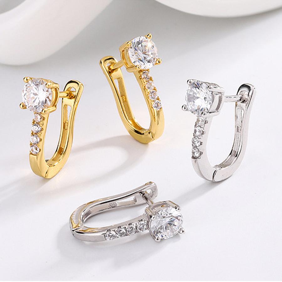 CZダイヤモンド ピアス フープピアス レディース シルバー925 ゴールド 小ぶり 上品 高級感 金属アレルギー対応 揺れる 一粒 キラキラ プレゼント ギフト |  | 01