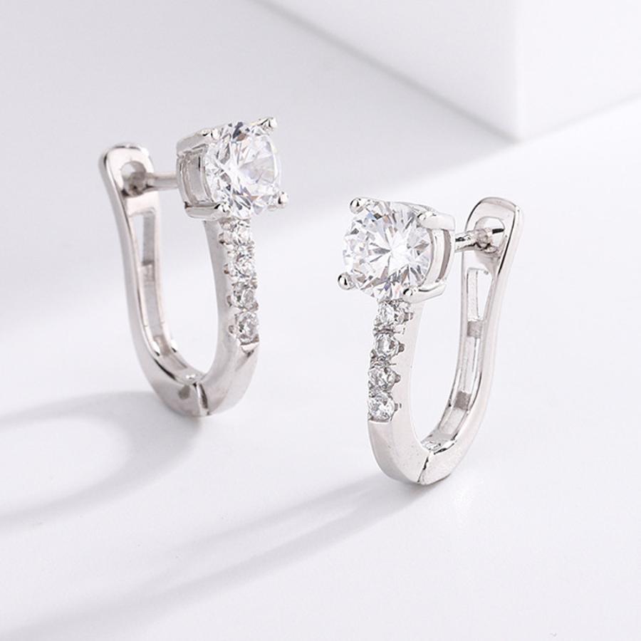 CZダイヤモンド ピアス フープピアス レディース シルバー925 ゴールド 小ぶり 上品 高級感 金属アレルギー対応 揺れる 一粒 キラキラ プレゼント ギフト |  | 02