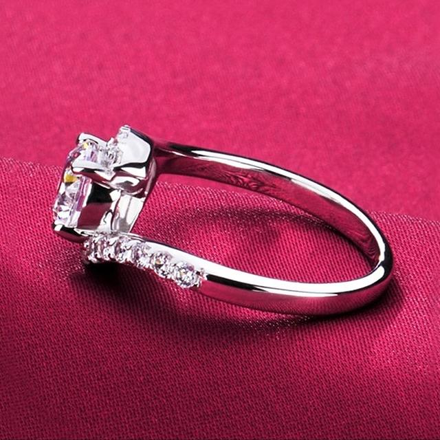 指輪 リング レディース デザインリング 1ct CZダイヤモンド AAAA キュービック ジルコニア シルバー925 プラチナ コーティング仕上げ 30代 40代 50代 60代 |  | 02