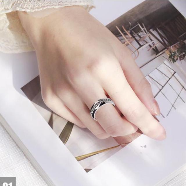 指輪 リング レディース フルエタニティ ペアリング サージカル ステンレス 316L AAAA ジルコニア プラチナ コーティング仕上げ 男性用 女性用 アレルギー対応 |  | 04