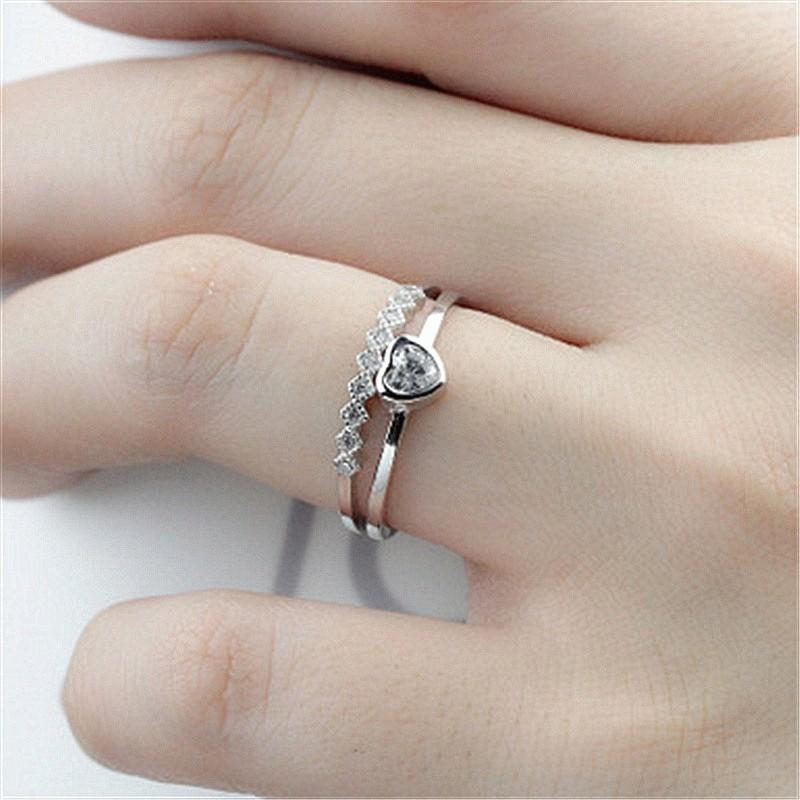 指輪 リング レディース ハート デザインリング フリーサイズ CZダイヤモンド AAAA ジルコニア シルバー925 プラチナ コーティング仕上げ アレルギー対応 |  | 05