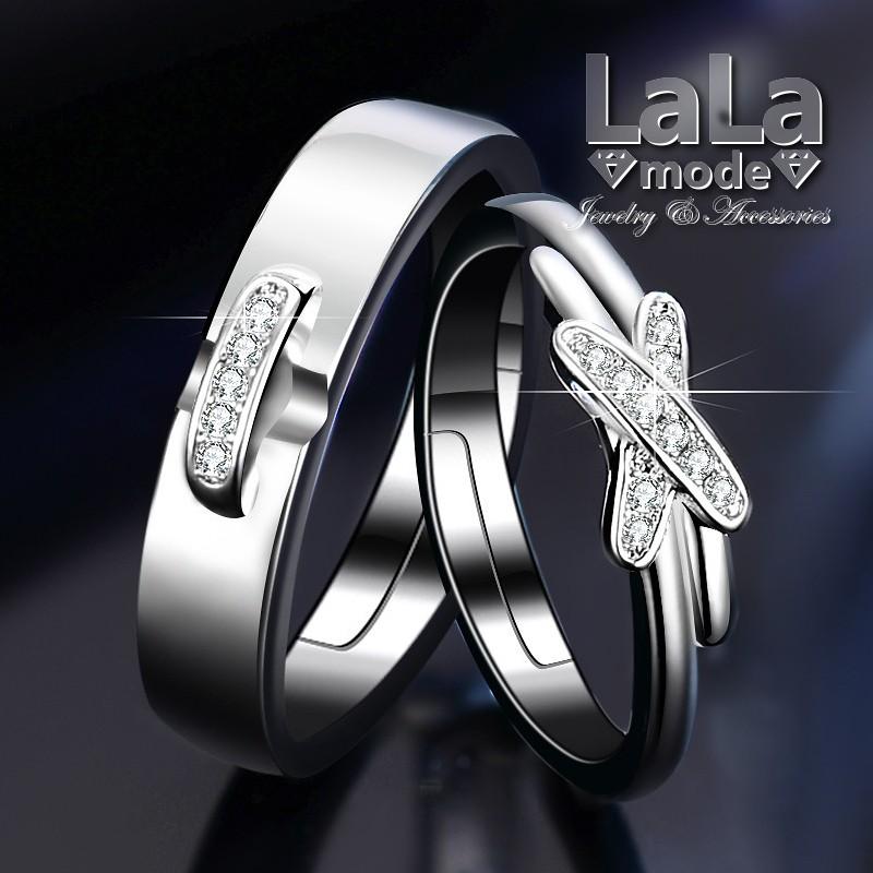 指輪 リング レディース メンズ ペアリング フリーサイズ CZ ダイヤモンド AAAA ジルコニア シルバー 925 プラチナ コーティング仕上げ アレルギー対応 | 