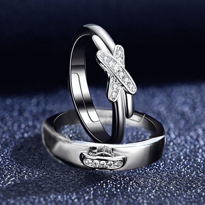 指輪 リング レディース メンズ ペアリング フリーサイズ CZ ダイヤモンド AAAA ジルコニア シルバー 925 プラチナ コーティング仕上げ アレルギー対応 |  | 03