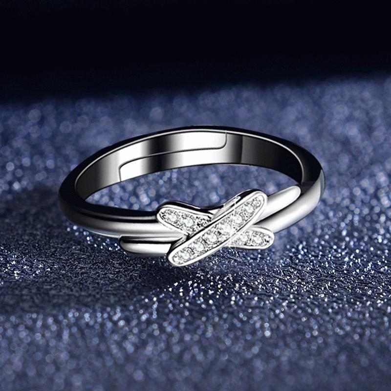 指輪 リング レディース メンズ ペアリング フリーサイズ CZ ダイヤモンド AAAA ジルコニア シルバー 925 プラチナ コーティング仕上げ アレルギー対応 |  | 02