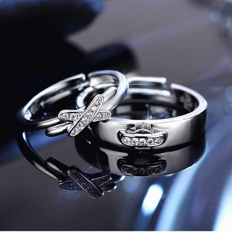 指輪 リング レディース メンズ ペアリング フリーサイズ CZ ダイヤモンド AAAA ジルコニア シルバー 925 プラチナ コーティング仕上げ アレルギー対応 |  | 04