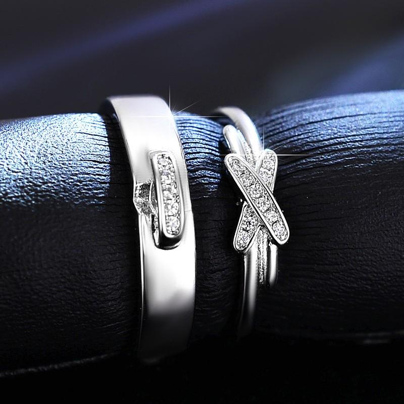 指輪 リング レディース メンズ ペアリング フリーサイズ CZ ダイヤモンド AAAA ジルコニア シルバー 925 プラチナ コーティング仕上げ アレルギー対応 |  | 06