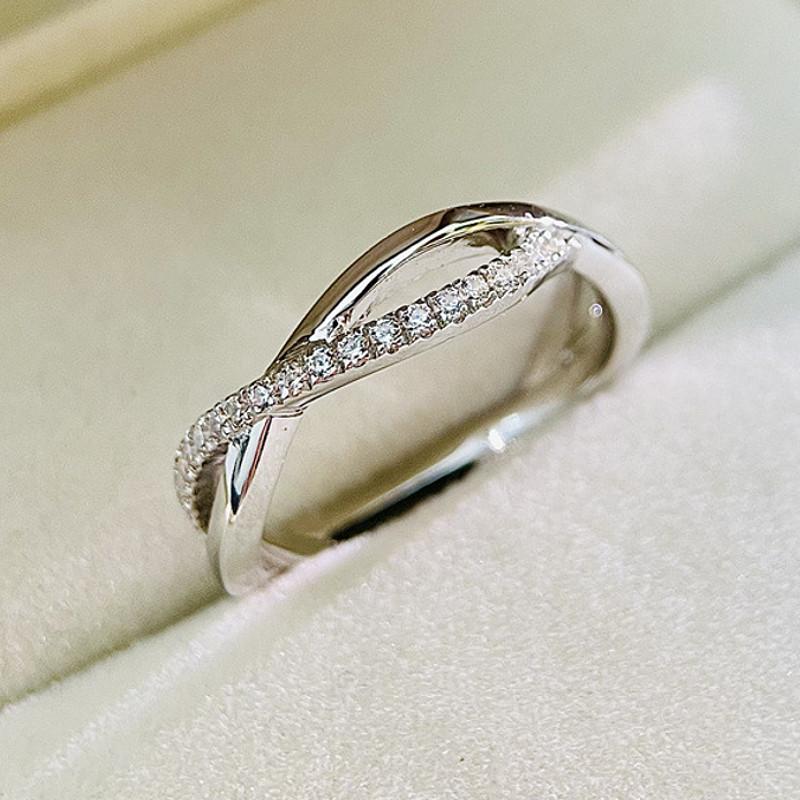 指輪 リング レディース インフィニティ無限 AAAA キュービック ジルコニア プラチナ ロジウムコーテイング シルバー ファッションリング アレルギー対応 |  | 04