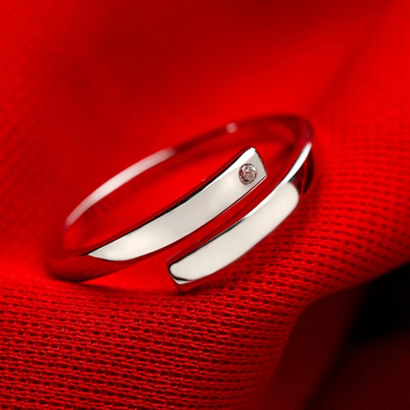 指輪 リング レディース メンズ ペアリング フリーサイズ AAAA ジルコニア シルバー925 プラチナ コーティング仕上げ 男性用 女性用 アレルギー対応 40代 50代 |  | 04