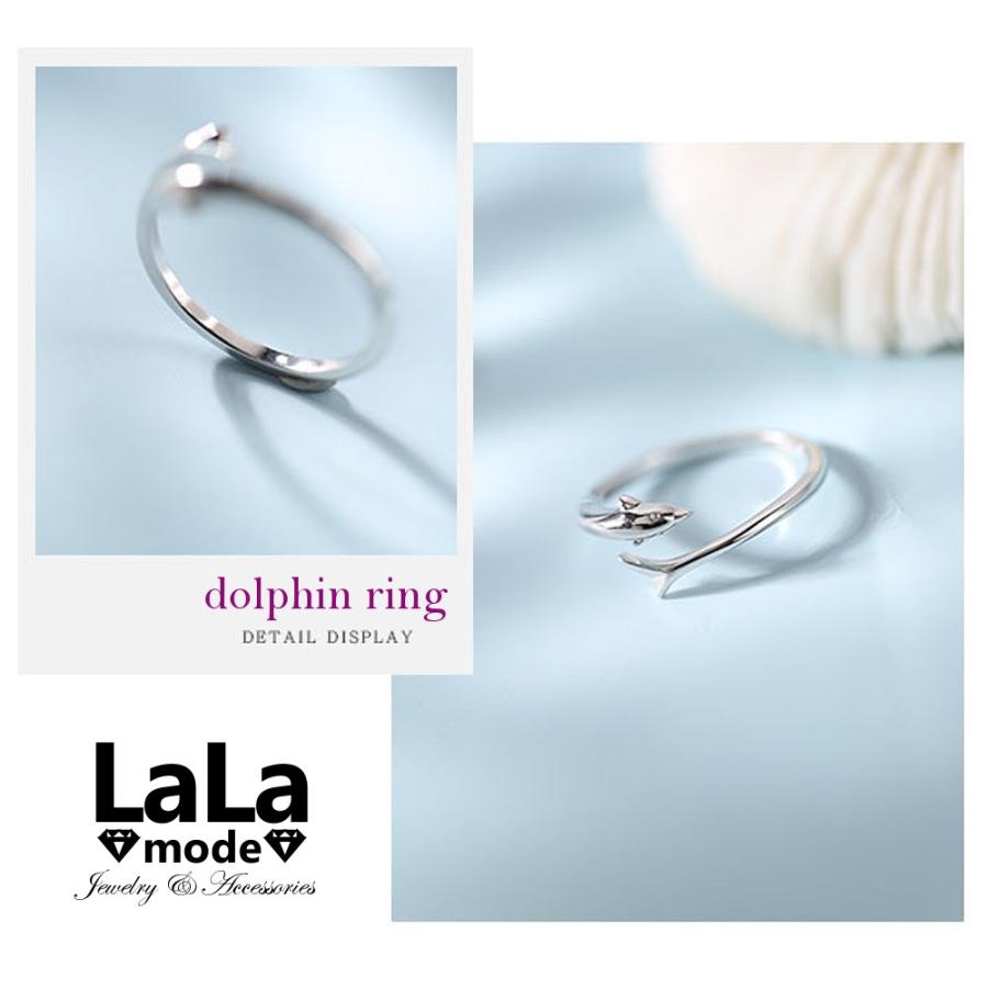 指輪 リング レディース ドルフィンリング イルカ モチーフ フリーサイズ ハワイアン シルバー925 プラチナ コーティング仕上げ シルバーリング アレルギー対応 |  | 01