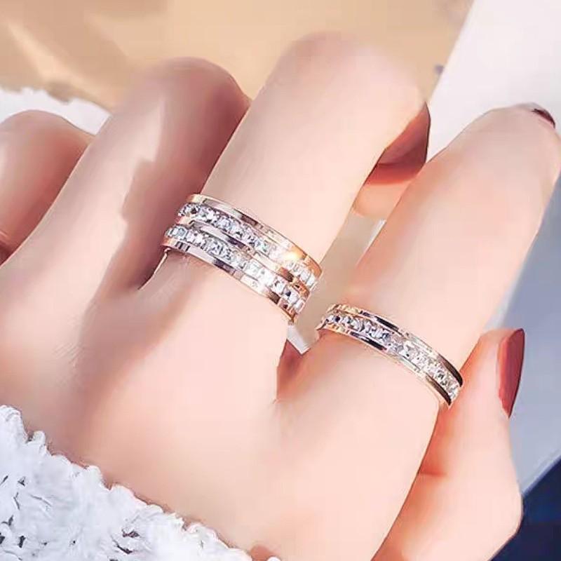 指輪 リング レディース フルエタニティ ピンクゴールド プラチナ サージカル ステンレス AAAA ジルコニア ロジウムコーティング仕上げ アレルギー対応 |  | 11