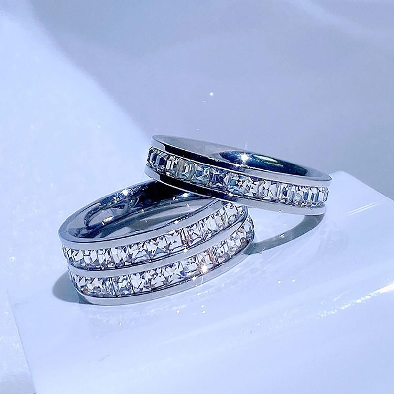 指輪 リング レディース フルエタニティ ピンクゴールド プラチナ サージカル ステンレス AAAA ジルコニア ロジウムコーティング仕上げ アレルギー対応 |  | 05