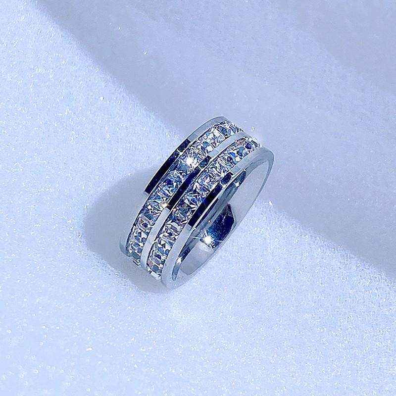 指輪 リング レディース フルエタニティ ピンクゴールド プラチナ サージカル ステンレス AAAA ジルコニア ロジウムコーティング仕上げ アレルギー対応 |  | 07