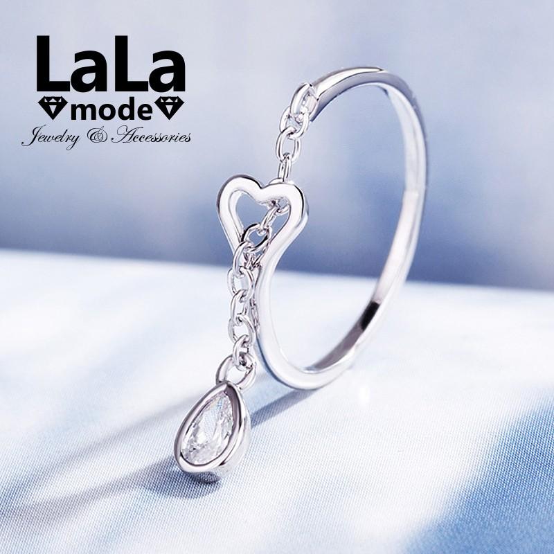 指輪 リング レディース 雫 ウオータードロップ プラチナ シルバー CZダイヤモンド AAAA ジルコニア シルバー925 フリーサイズ アレルギー対応 30代 40代 | 