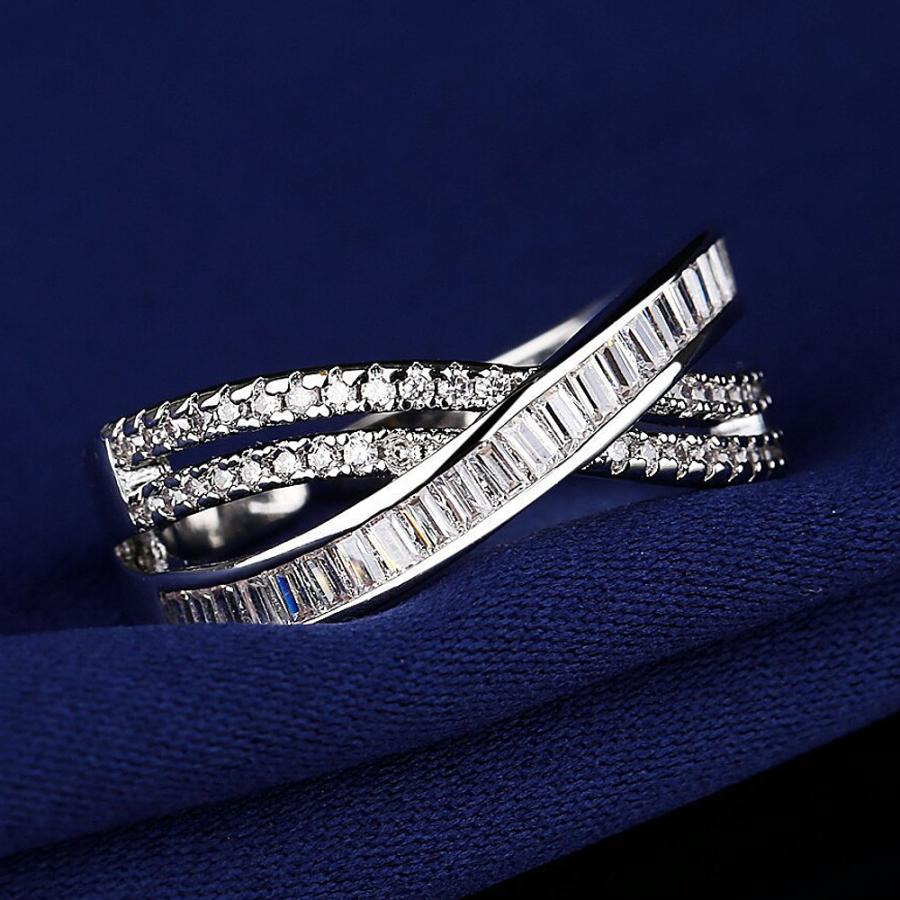 テニスリング エタニティ 指輪 レディース 上品 フォーマル CZダイヤモンド AAAA キュービック ジルコニア シルバー925 プラチナ仕上げ 30代 40代 50代 |  | 01
