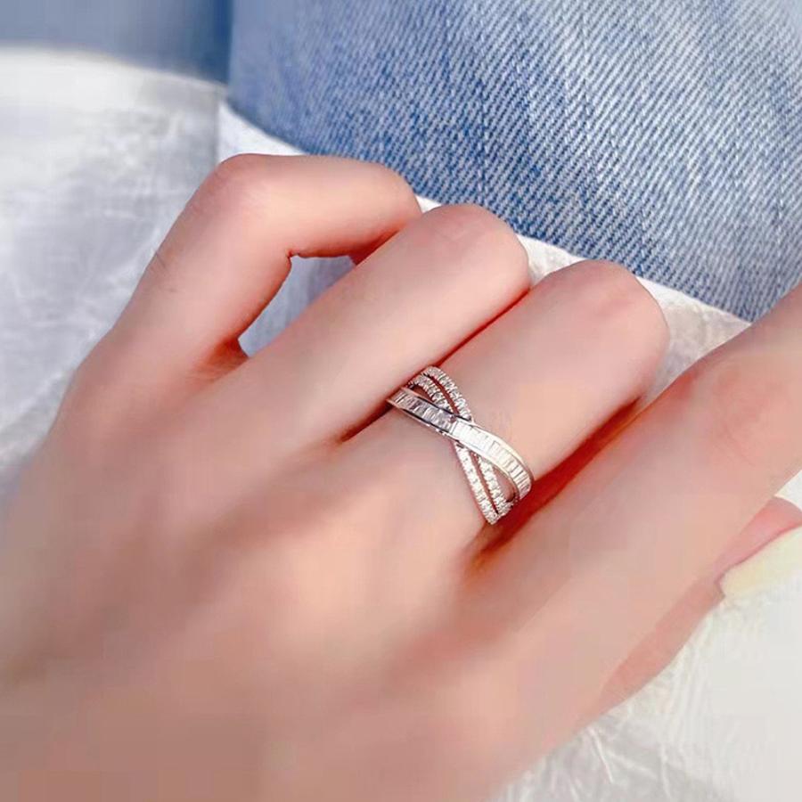 テニスリング エタニティ 指輪 レディース 上品 フォーマル CZダイヤモンド AAAA キュービック ジルコニア シルバー925 プラチナ仕上げ 30代 40代 50代 |  | 06