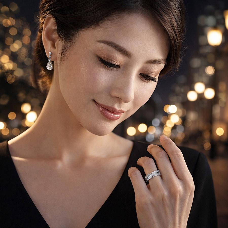 テニスリング エタニティ 指輪 レディース 上品 フォーマル CZダイヤモンド AAAA キュービック ジルコニア シルバー925 プラチナ仕上げ 30代 40代 50代 |  | 07