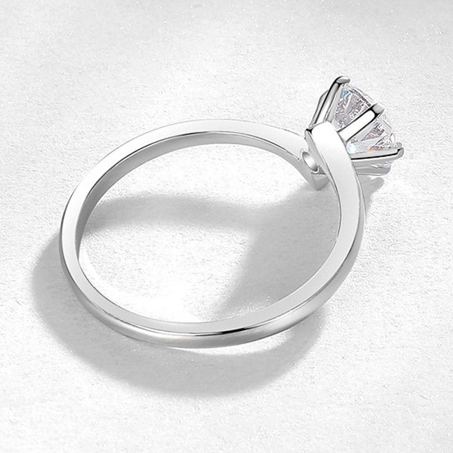 指輪 リング レディース ツイスト ソリティアリング 一粒石 CZダイヤモンド AAAAA ジルコニア シルバー925 プラチナ コーティング仕上げ 金属アレルギー対応 |  | 02