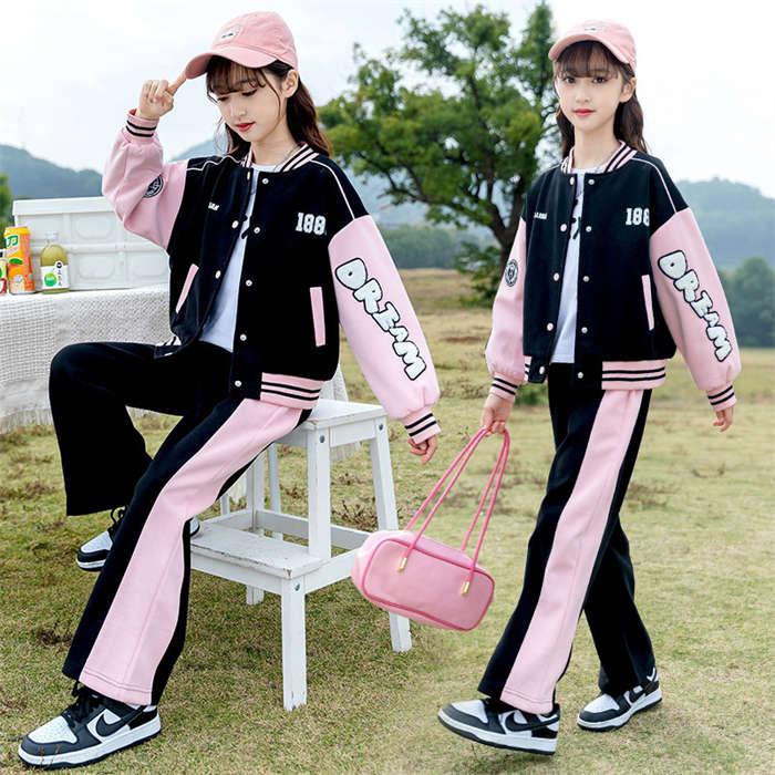 新品 子供服 女の子 スウェット 上下セット  春服 キッズ ジャージ おしゃれ 可愛い 長袖  ガールズ 160cm 子供服 女の子 上下セット 春秋 ジャージ キッズ 子供 セットアップ