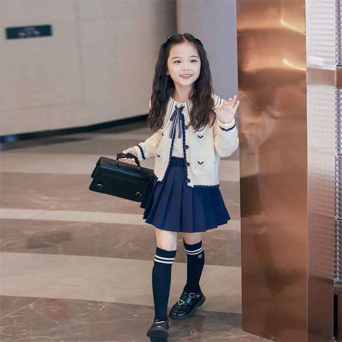 子供服 スーツ カーディガン シャツ スカート セットアップ 女の子 