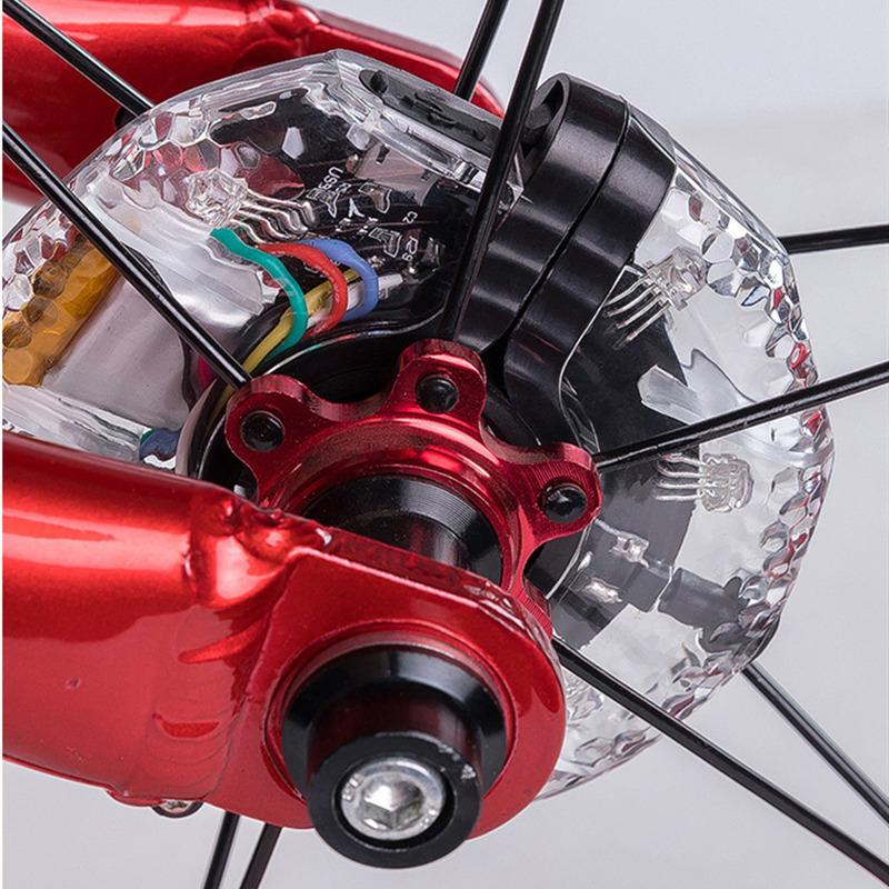 子供 自転車 キックバイク タイヤに装着し、7色発光 18モード