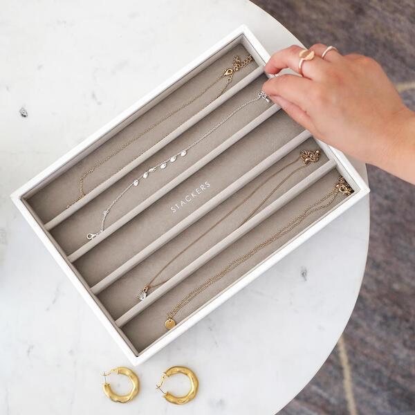 新品 STACKERS ジュエリーボックス 3段 ホワイト スタッカーズ