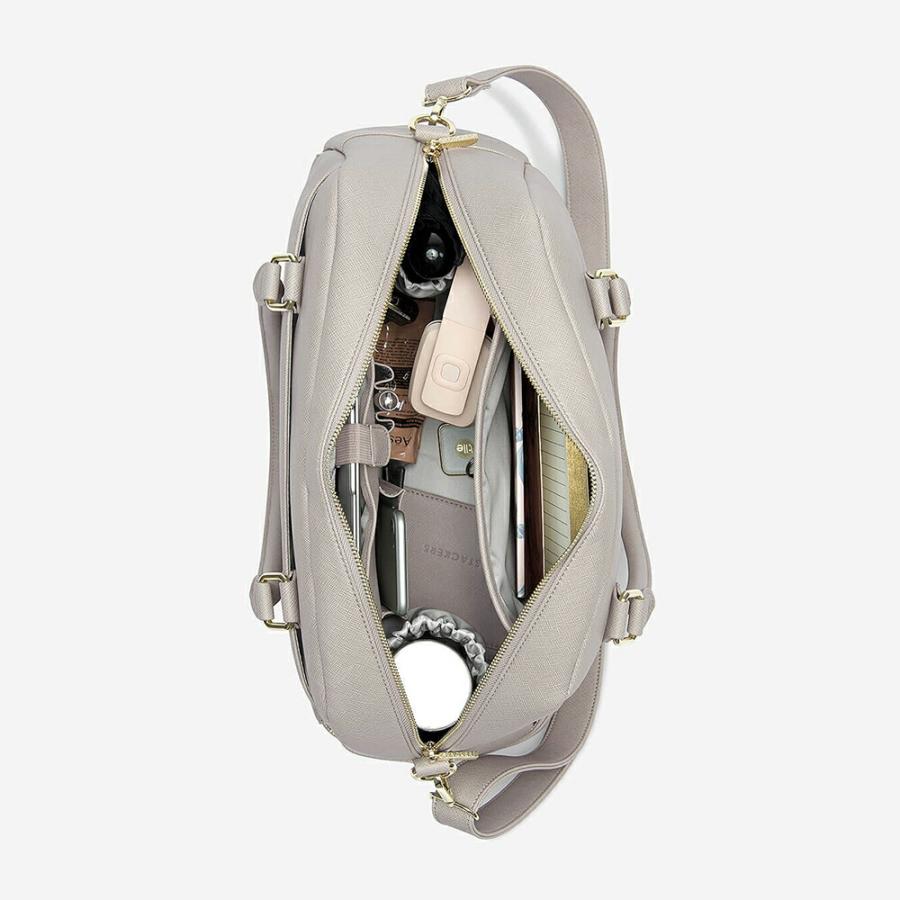 日本正規代理店】【STACKERS】ハンドバッグ グレージュ 日本正規代理店
